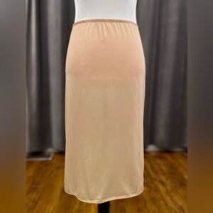 Elegant Tan Skirt vintage Kayser slip skirt